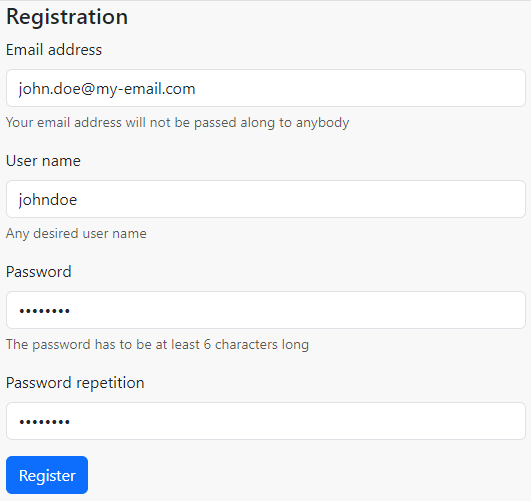 Registration